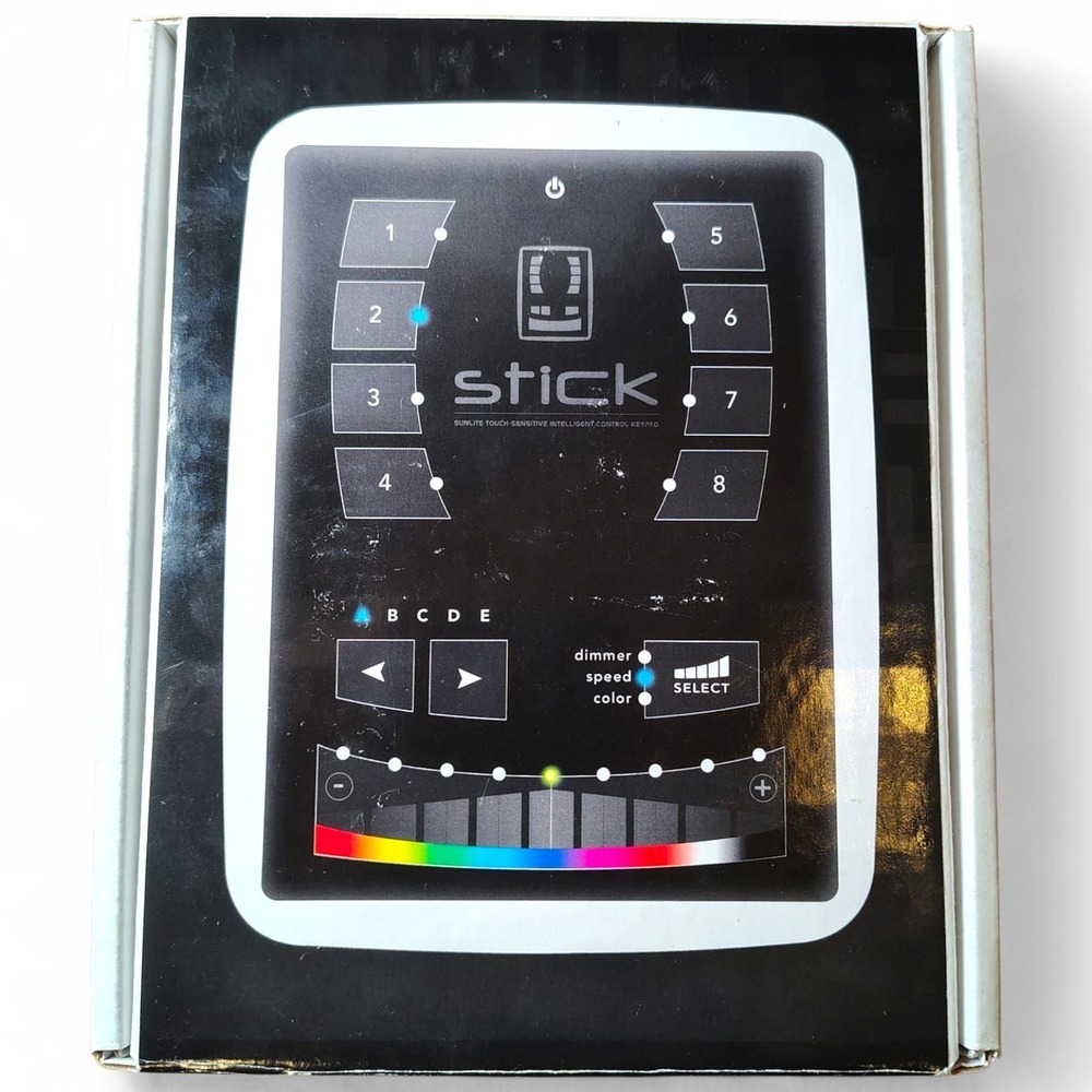 Nicolaudie STICK-KE1 DMX Controller Wall Plate Touch Panel + POWER4M Supply NEW